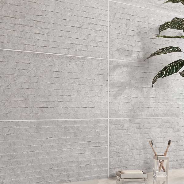 Simena Chiseled Cream Beige 12x24 Textured Limestone Tile