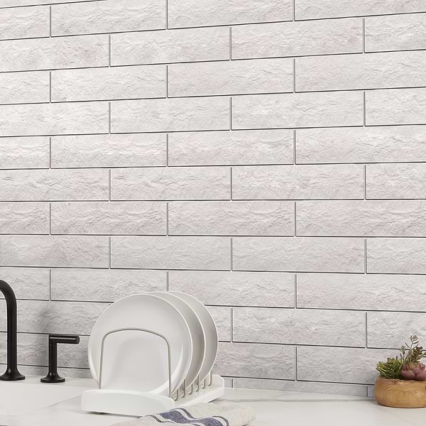 Simena Splitface Cream Beige 3x12 Textured Limestone Subway Tile