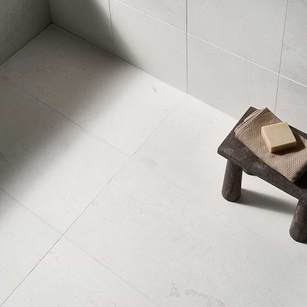 Corinthian White 12x24 Honed Limestone Tile