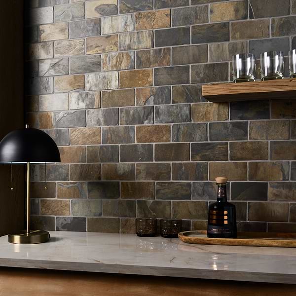 California Gold 3x6 Tumbled Slate Tile