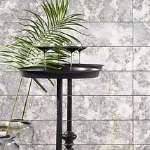 Vilna Argenta Gray 6x18 Polished Mirror Subway Tile
