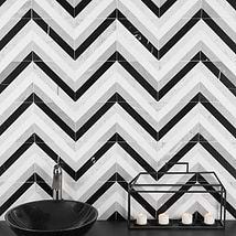 Bowery Allascala 8x8 Polished Marble Mosaic Tile