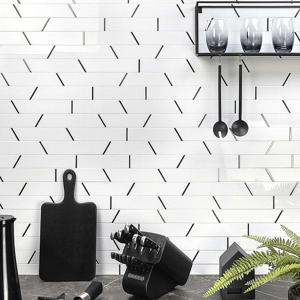 Matrix Trapezoid Porclain and Steel Tile