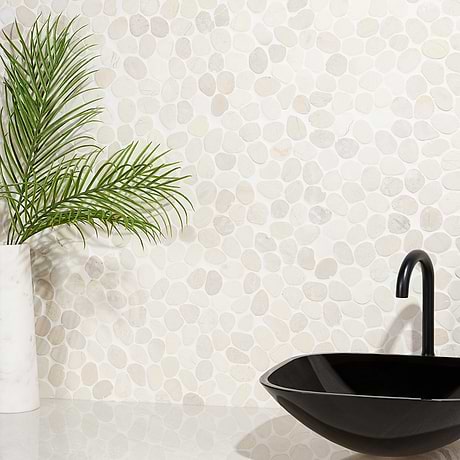 Pebble Tile for Backsplash,Kitchen Wall,Kitchen Floor,Bathroom Floor,Bathroom Wall,Shower Wall,Shower Floor,Outdoor Floor,Outdoor Wall,Commercial Floor