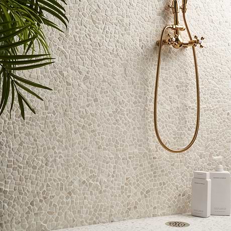 Nature Petite Lovina White Natural Stone Mosaic Tile