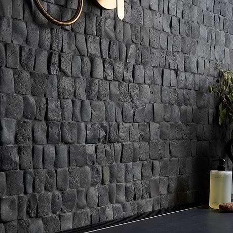 Nature Pathway Alor Black 2" Natural Stone Mosaic Tile