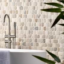 Nature Pathway Lombok Beige 2" Natural Stone Mosaic Tile