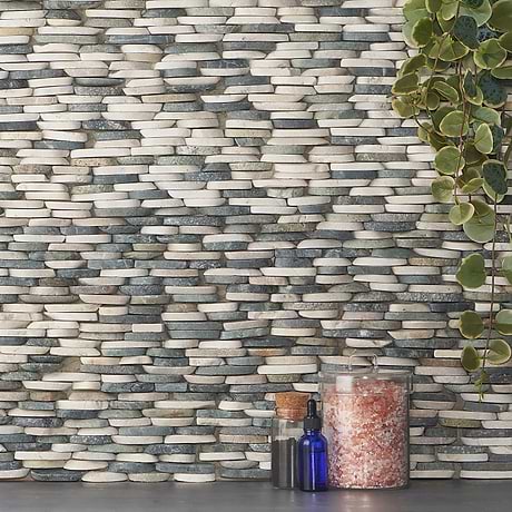 Pebble Tile for Backsplash,Kitchen Wall,Bathroom Wall,Shower Wall,Outdoor Wall