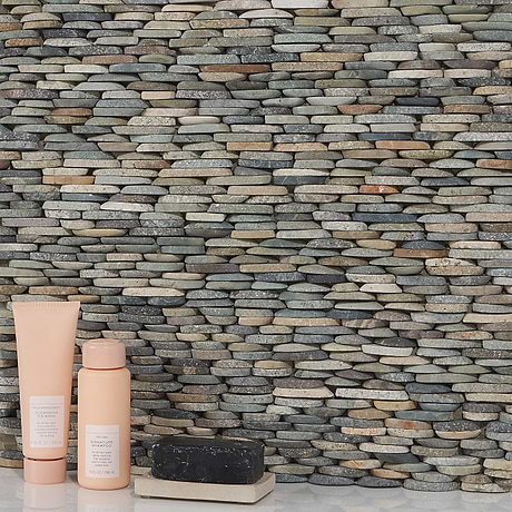 Pebble Tile for Backsplash,Kitchen Wall,Bathroom Wall,Shower Wall,Outdoor Wall
