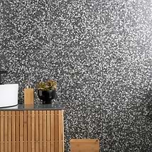 True Terrazzo Domino Gray 16x16 Polished Terrazzo Tile