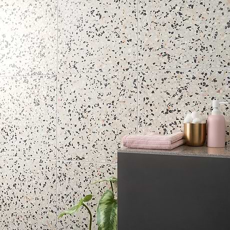True Terrazzo Foro Beige 16x16 Polished Terrazzo Tile