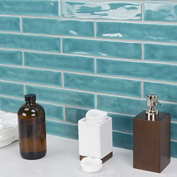 Seaport Aquamarine 2x10 Polished Ceramic Tile