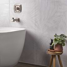 Monet Cotton Garden White 24x48 Artisan Decor Matte Porcelain Wall Tile