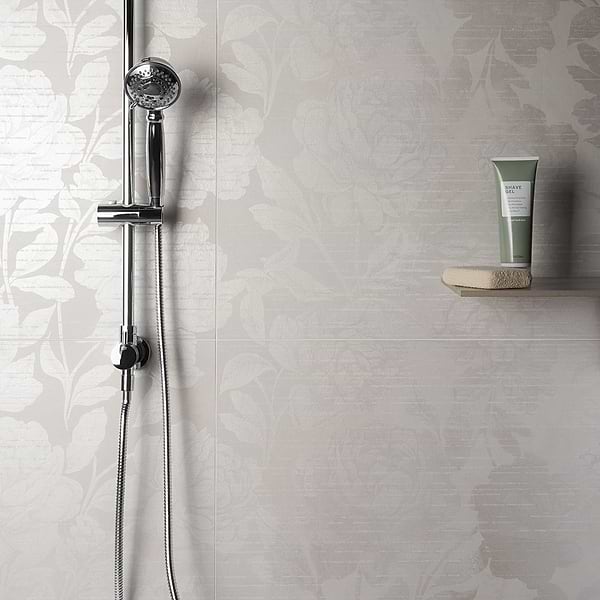 Monet Romance 24x48 Artisan Decor Gray Matte Porcelain Tile