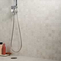 Saint Remy Avorio White 3D Textured Veining 2x2 Limestone Look Matte Mosaic Tile