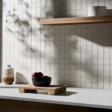 Hikari Chalk White 2x2 Matte Porcelain Mosaic Tile