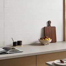 Hikari Bamboo Chalk White 24x48 Textured Matte Porcelain Tile