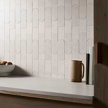 Hikari Tokyo Chalk White Textured Matte Porcelain Mosaic Tile