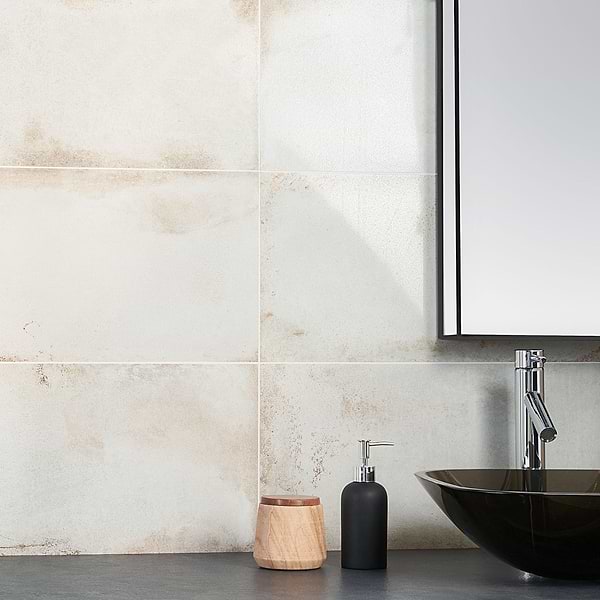 Sample-Angela Harris Flatiron White Semi-Polished Porcelain Tile