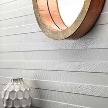 Klondike Yukon White 16x48 3D Matte Ceramic Wall Tile