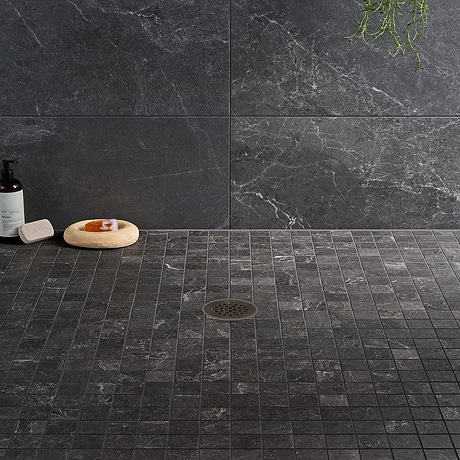 ZenTech Graphite Gray 2x2 Matte Porcelain Mosaic Tile