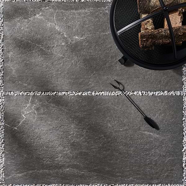 ZenTech Graphite Gray 24x48 Matte Porcelain 2CM Outdoor Paver