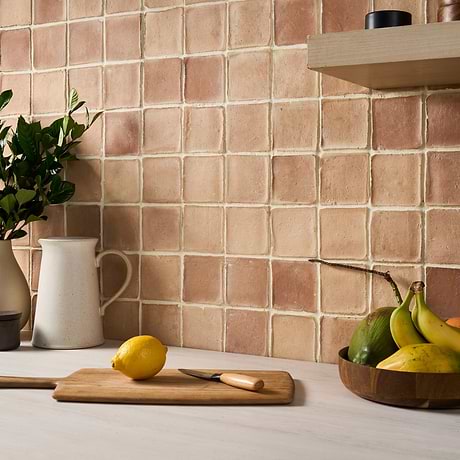 Terra Villa Sand Beige 4x4 Matte Presealed Genuine Terracotta Tile