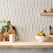 Terra Villa White 2x6 Matte Presealed Genuine Terracotta Tile