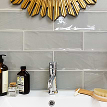 Santa Monica Gray 4x12 Polished Ceramic Tile