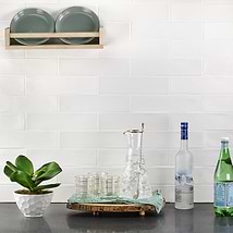 Bayou White 3x12 Matte Ceramic Subway Wall Tile