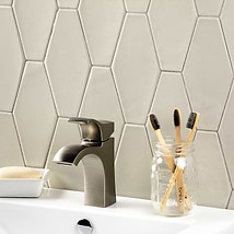 Manchester Dove Gray 4x8 Hexagon Glazed Ceramic Wall Tile