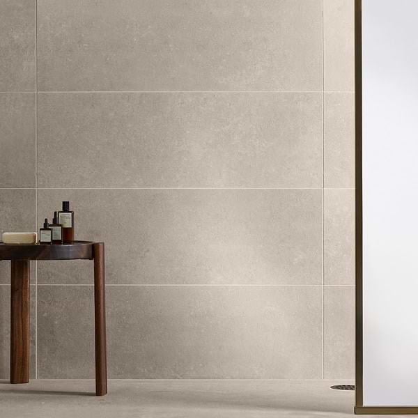 Stoneside Cream Beige 12x36 Matte Ceramic Tile