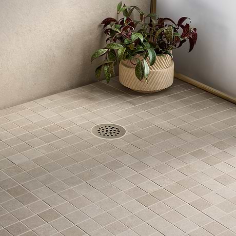 Stoneside Cream Beige 2x2 Porcelain Matte Mosaic Tile