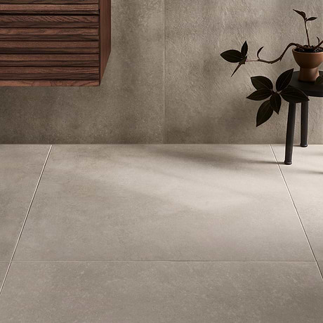 Stoneside Cream Beige 36x36 Matte Porcelain Tile