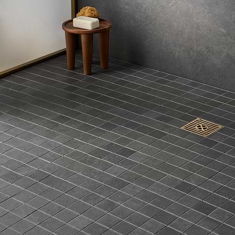 Stoneside Charcoal Gray 2x2 Porcelain Matte Mosaic Tile