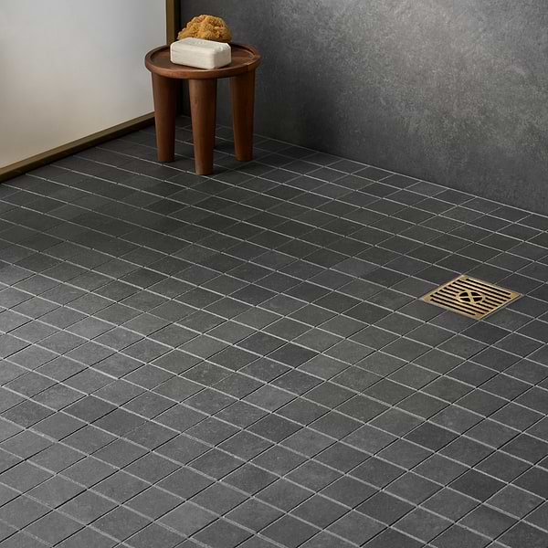 Stoneside Charcoal Gray 2x2 Porcelain Matte Mosaic Tile