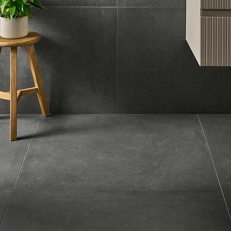 Stoneside Charcoal Gray 36x36 Matte Porcelain Tile