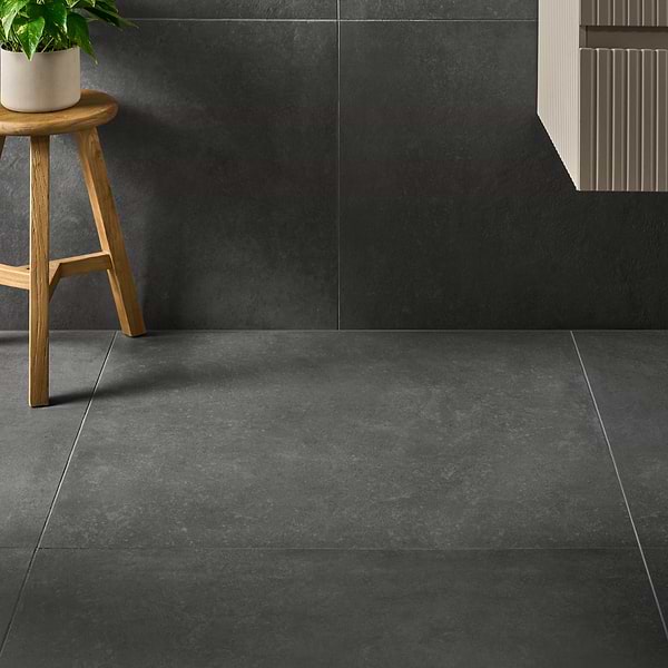 Stoneside Charcoal Gray 36x36 Matte Porcelain Tile