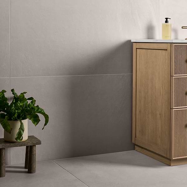 Stoneside Linen Warm Gray 24x48 Matte Porcelain Tile