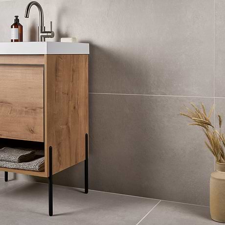 Stoneside Pearl Gray 24x48 Matte Porcelain Tile