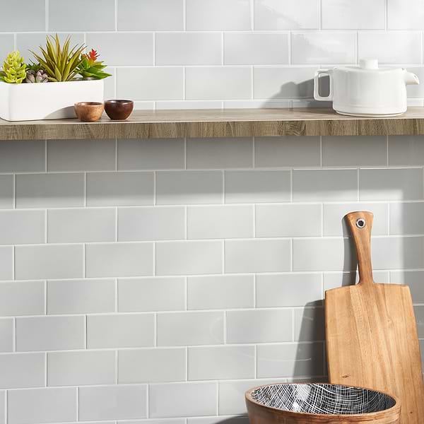 Park Hill Light Gray 3X6 Polished Porcelain Tile