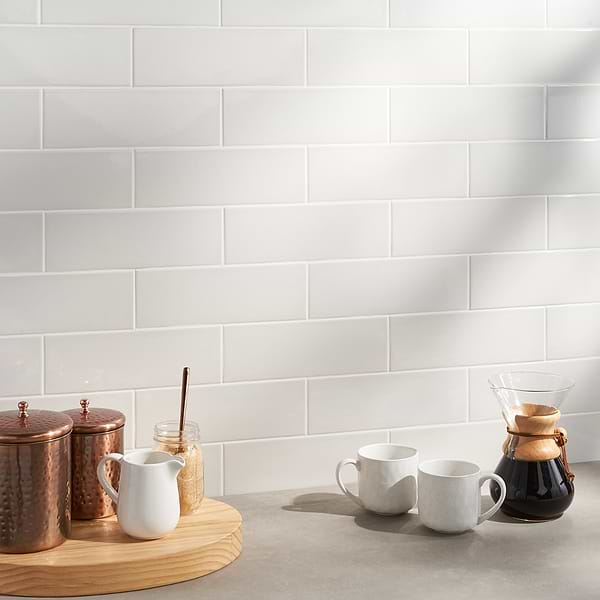 Park Hill Monumental Mist White 4X12 Polished Porcelain Tile