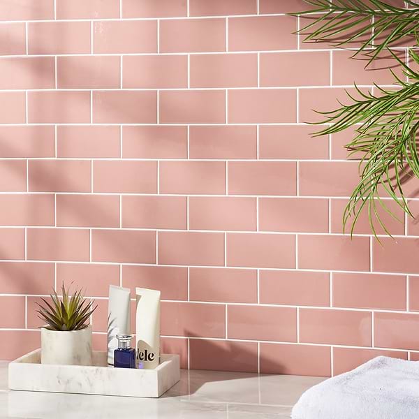 Park Hill Coral Rose 3X6 Polished Porcelain Tile