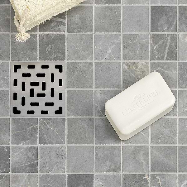 Marble Tech Grigio Imperiale 2x2 Matte Marble Look Porcelain Mosaic Tile