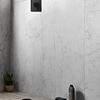 Autograph Caldia Oro White 48x48 Marble Look Satin Porcelain Tile; in White, Gold, Gray Porcelain; for Backsplash, Bathroom Floor, Bathroom Wall, Commercial Floor, Floor Tile, Kitchen Floor, Kitchen Wall, Outdoor Wall, Shower Wall, Wall Tile; in Style Ideas Classic, Traditional, Transitional; released 2025; new, trends