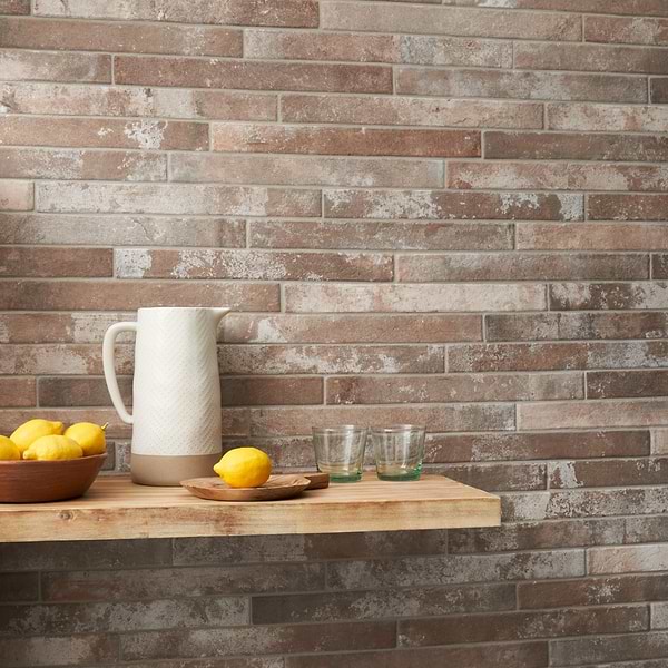 English Brick Sand Terracotta 2x18 Matte Porcelain Tile