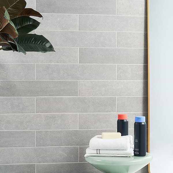 Texstone Gris Gray 4x19 Matte Porcelain Subway Tile