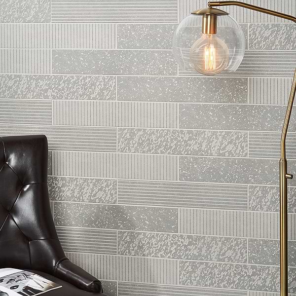 Texstone Deco Gris Gray 4x19 Matte Porcelain Subway Tile