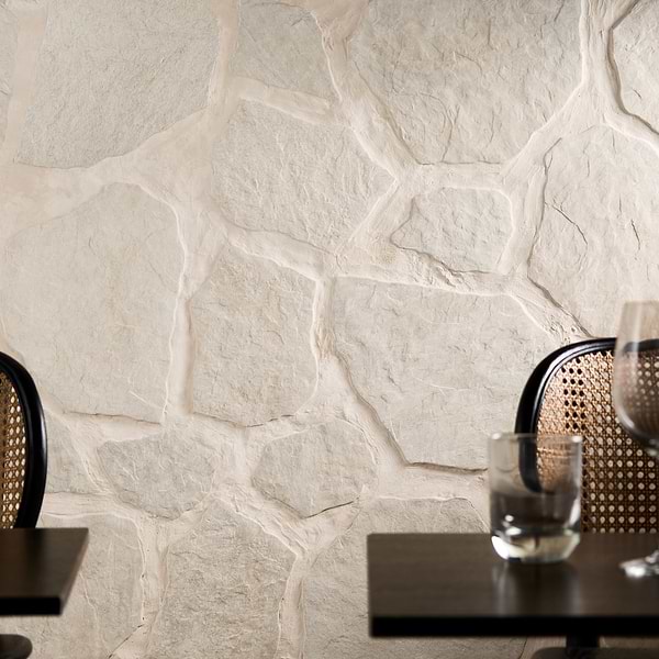 Pathstone Marfil Cream Textured Matte Porcelain Flagstone Tile