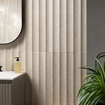 Stonework Fluted Botticino 12x24 3D Honed Marble Tile
